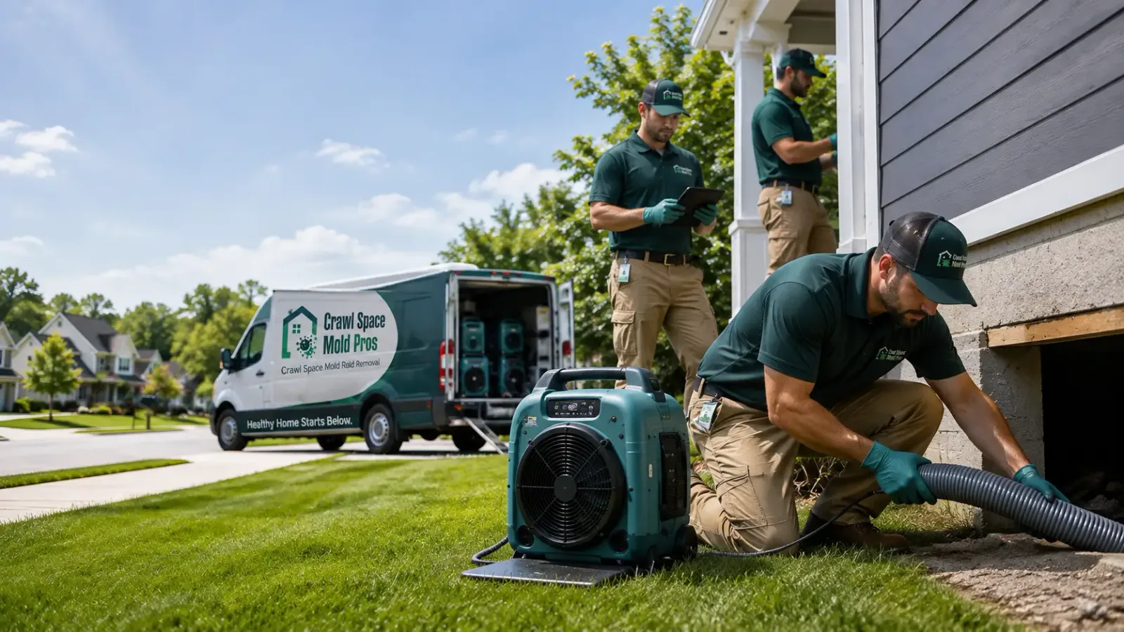 Crawl Space Mold Removal in Belpre, OH